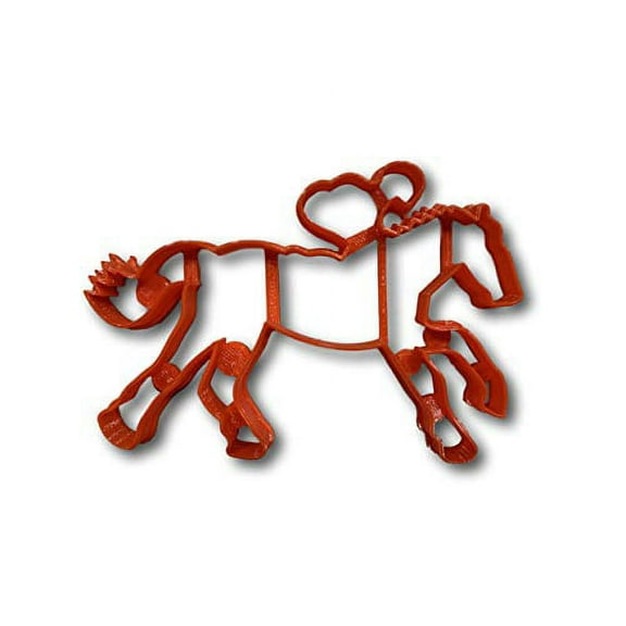 Horse Riding cookie cutter- Fast Shipping - Sharp Edges - Exceptional Quality