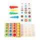 thumbnail image 1 of Bloques de Montessori, Rompecabezas, Enchufe, Cilindro, Y Material de Reconocimiento de Color, Tablero, Juguetes Educativos para Estilo4 SM SunniMix juguetes de madera montessori, 1 of 8