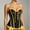 Yellow, variant on JOANKDMI Women's Chic Gothic Steampunk Corset Top with Ribbon Tie and Ruffle Trim Elegant Bustier for Pirate Roleplay and Vampire Halloween Dress Up Outfit