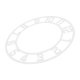 thumbnail image 2 of Reloj de espejo acrílico: moderno reloj decorativo de pared con pegatinas y números romanos para decorar la sala de estar, la entrada del hotel, 25 cm., 2 of 7