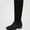 Black, variant on WAVSUF Women's Suede Mid Calf Boots Wide Width Soft Sole Comfort Round Toe Fall Chunky Plus Size Boots Black 6