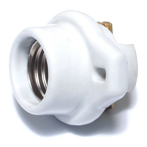 Medium Base Porcelain Sockets Recess Mount (2 pcs.)