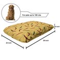 thumbnail image 2 of Peppers Pet Bed, Cuisine Composition with Pepper Colorful Hand Drawn Fresh Ripe Vegetables, Chew Resistant Pad for Dogs and Cats Cushion with Removable Cover, 24" x 39", Multicolor, by Ambesonne, 2 of 4