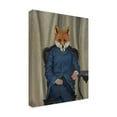 thumbnail image 2 of Trademark Fine Art 'Fox Edwardian Gent, Portrait' Canvas Art by Fab Funky, 2 of 3