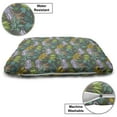 thumbnail image 3 of Cartoon Pet Bed, Sloth Hanging in Tree Rainforest Jungle Flora African Mammals Tropical Forest, Chew Resistant Pad for Dogs and Cats Cushion with Removable Cover, 24" x 39", Multicolor, by Ambesonne, 3 of 4