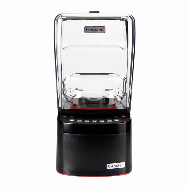 Blendtec S885C2901-B1GB1A Licuadora de encimera Stealth, 2 tarros de cuatro lados, carcasa de sonido