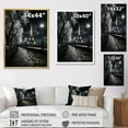 thumbnail image 4 of Designart "Moonlit Night in Paris II" Cityscapes Floater Framed Canvas Art Print, 4 of 7
