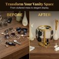 thumbnail image 6 of Oceanwell Golden metal Eyeglass Stand for Desk - Sunglass Holder Organizer for Home Office Use, 1 Piece Rack, 6 of 8