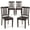 Dark Brown, variant on Wooden Windsor Dining Chairs Set of 2,for Kitchen,Dining Room, Black