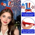 thumbnail image 4 of Independence Day Hair Bands Party Decorations Colour Stripe Headbands Flag Headbands, 4 of 6