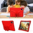 thumbnail image 5 of Allytechgroup iPad 10th Generation 10.9" Case for Kids, Butterfly Design Kids Friendly Shockproof Kickstand EVA Shoulder Strap Bumper Lightweight Case for Apple iPad 10.9" 2022 10th Gen, Red, 5 of 8