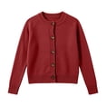 thumbnail image 4 of Enjoytime Cardigan Sweaters for Women Crew Neck Button Down Knit Cropped Cardigans Work Casual Trendy Fall Winter Clothes, 4 of 5