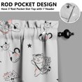 thumbnail image 5 of Kitchen Curtains 36 Inch Short - 3 Panel Set with Cute Cat Paw Pattern, Rod Pocket Window Curtain, 100% Polyester for Pet Lovers Farmhouse, Cafe, Kitchen, Bedroom, Easy Wash, 5 of 6