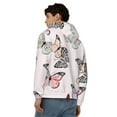 thumbnail image 4 of Honeii Beautiful Butterfly Print Hoodies for Men, Pullover & Full Zip, Breathable Zip up Hoodie, Sweatshirt-3X-Large, 4 of 5