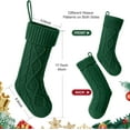 thumbnail image 5 of TYMZDYN 6Pcs 18 Inches Christmas Stockings, Large Knitted Xmas Stockings Fireplace Hanging Stockings for Family Holiday Christmas Decoration, 5 of 7