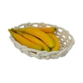 thumbnail image 3 of Porcelain Fruit or Bread Basket Bowl Oval in Glossy White, 3 of 3
