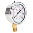 thumbnail image 4 of Indicador De Presión De Combustible Lleno De Líquido Hidráulico De Acero Inoxidable 0-3500 Psi Cateissary VI002817-00, 4 of 6