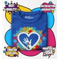 thumbnail image 3 of Shop4Ever  Autism Awareness Hands in Heart Baby Toddler's Cotton T-Shirt 4T Royal Blue, 3 of 6