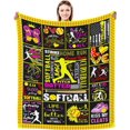 thumbnail image 1 of LHSHID Baseball Blanket Ultra Soft Warm Flannel Throw Blanket Baseball Lover Baseball Team Blankets Gifts for Boys Adults Kids 50x60in, 1 of 6