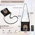 thumbnail image 7 of Kuiaobaty Ink Splash Print Crossbody bag for Women, Ethnic Style Otter Print Leather Messenger Purse with Adjustable Strap, Medium Size Roomy Hobo Handbag Crossbody for Travel, 7 of 7