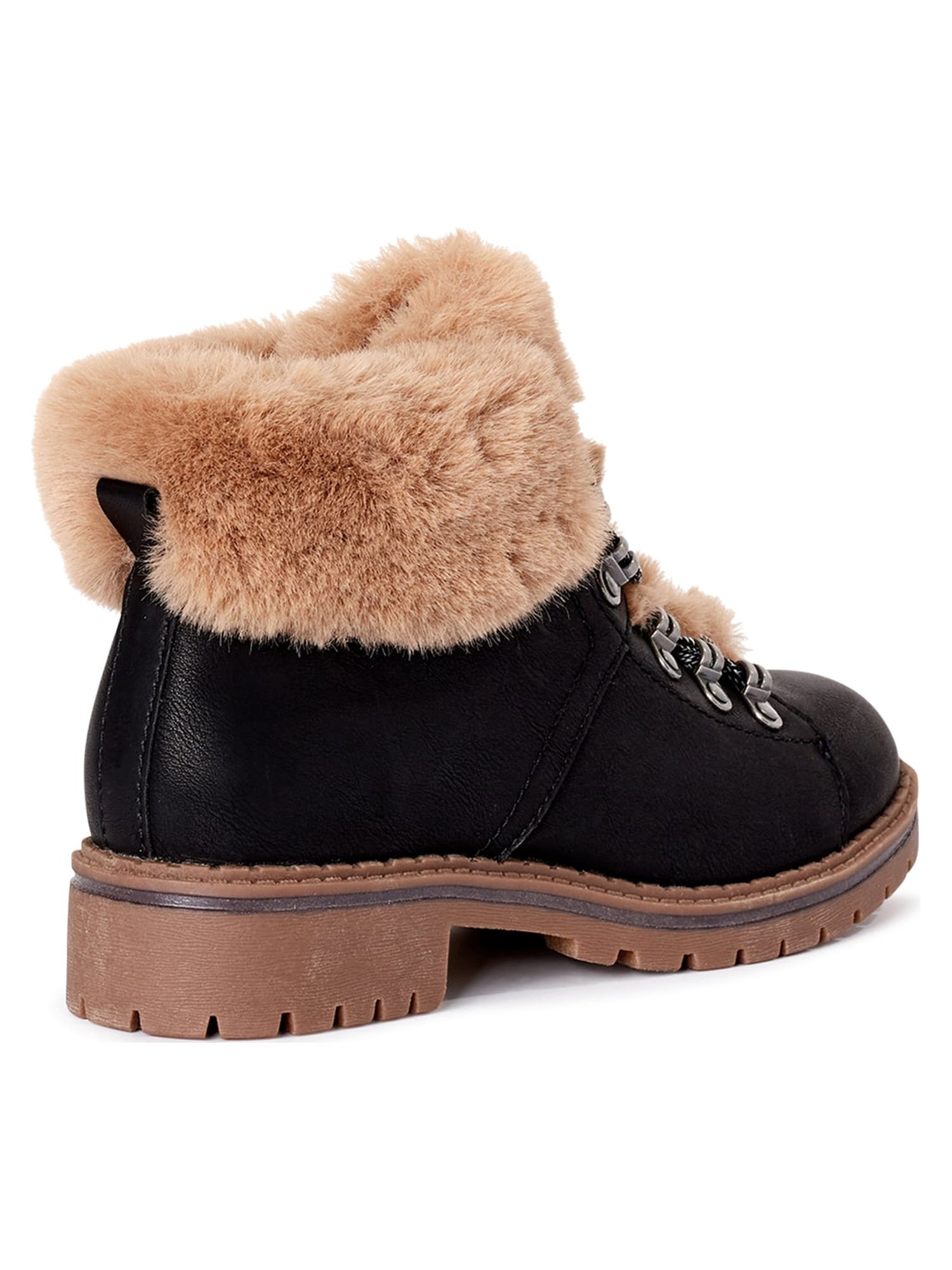 Time and Tru Women’s Faux Fur Hiker Boots - image 4 of 6