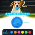 thumbnail image 2 of LECHONG Christmas Dog Toys 6 Pack 3.5" TPR Dog Chew Toys Squeaky Balls for Medium and Large Dogs, 2 of 7