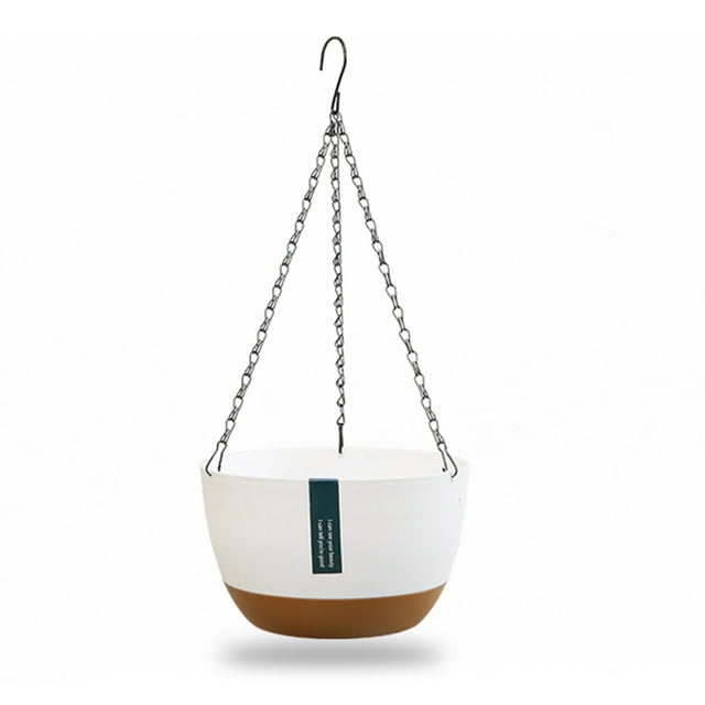 Automatic Water Absorbing Basin,Hanging Double Chain Hanging Double Chain Hanging Basket Hanging Planter Exceptional Reliability