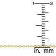thumbnail image 5 of KoolJewelry Yellow Gold Over Sterling Silver Cable Chain Necklace (1.2 mm, 16 inch), 5 of 7