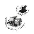 thumbnail image 2 of VEVOR Dividing Head BS-0 5inch 3 Jaw Chuck Dividing Head Set Precision Semi Universal Dividing Head for Milling Machine Rotary Table Tailstock Milling Set, 2 of 9