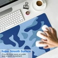 thumbnail image 4 of Blue Camouflage &nbsp;mouse Padswaterproofnon Slip&nbsp;for Office Home Work GamingmousepadsRubber Base Mousepad with Stitched Edges 31.5x11.8inches, 4 of 7