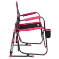 thumbnail image 6 of GCI Outdoor Freestyle Rocker Folding Rocking Camping Chair with Cup Holder, Pink Shockwave, 6 of 11
