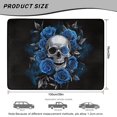 thumbnail image 7 of HUIACONG Retro Groovy Floral Car Trunk Mat, Stitched Edge Polyester 29" x 39", Wipe Clean Non-Skid All Season Cargo Liner, Fast, Universal Fit for Sedans SUVs Trucks Auto Decor, 7 of 7