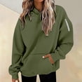 thumbnail image 5 of Bovemsi Sweatshirt for Women Fall Winter Tops Long Sleeve Shirts Oversized Tshirts Round Neck Camo Hoodie, 5 of 6