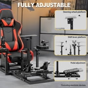 Marada Flight Racing Simulator Cockpit with Game Seat Fits Thrustmaster HOTAS Warthog Excluding Electronics