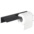 thumbnail image 1 of Portarollos de Papel Higiénico Negro, Portarrollos Adhesivo Que Se Adapta A la Mayoría de Tamaños de Rollos de Papel, Portarrollos de Papel Higiénico para Montaje en Pared, 1 of 5