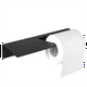 thumbnail image 1 of Portarollos de Papel Higiénico Negro, Portarrollos Adhesivo Que Se Adapta A la Mayoría de Tamaños de Rollos de Papel, Portarrollos de Papel Higiénico para Montaje en Pared, 1 of 5