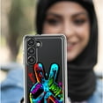 thumbnail image 5 of MUNDAZE Samsung Galaxy Note 20 Ultra Shockproof Clear Hybrid Protective Phone Case Peace Graffiti Painting Art Cover, 5 of 5
