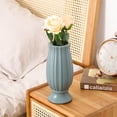 thumbnail image 4 of Flower Vase Unbreakable Streamlined Solid Color Dried Flower Arrangement Plastic Vase for Living Room, 4 of 7