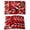 Red, variant on Brown Geometric Placemats Set of 8, Vintage Black White Striped Abstract Art Placemats for Dining Table, Place Mats for Kitchen Tabletop, Waterproof Wipeable Dining Table Mats Set