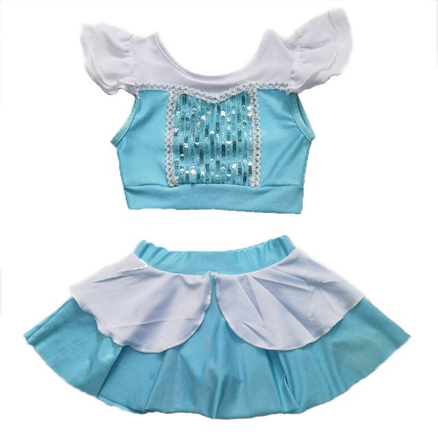 Traje de baño de dos piezas para niñas, traje de baño de princesa Elsa Blancanieves, traje de baño de princesa, ropa de playa para niños, novedad de verano zhangyuxiang unisex