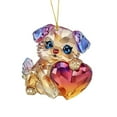 thumbnail image 1 of Valentine's Day Cartoon Animal Series Cat Dog Rabbit Acrylic Keychain Car Rearview Accessory, 1 of 5