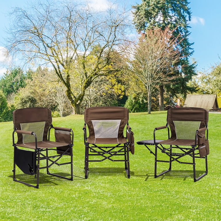 Ktaxon 1Pc Camping Chairs, Heavy Duty Folding Directors Chair with
