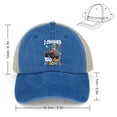 thumbnail image 2 of I Crushed 100 Days of School Dark Blue Hat Adjustable Funny Fashion Unisex Baseball Cap for Men Women, 2 of 7