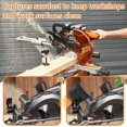 thumbnail image 5 of Mitre Saw Dust Bag 2 PCS Planer Dust Bag Replacement with Zipper & Wire Stand – Dust Collector Bags for Easy Disposal Fits Model 255 Mitre Saw Compatible with Sander and Power Tools Accessories, 5 of 5