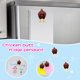 thumbnail image 4 of Imanes De Refrigerador Imán de nevera con trasero de pollo, decoración navideña de resina para nevera (rojo 1 ud.) Hugtrwg Libre de BPA, 4 of 7