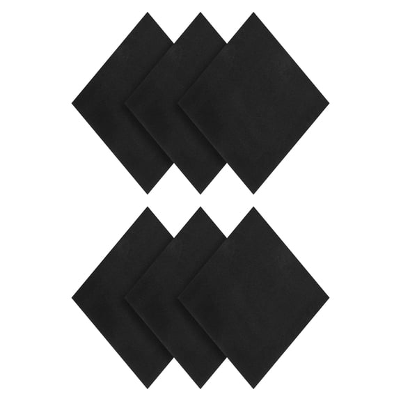 Uxcell 6 Pcs 4x4x1/16 Inches Adhesive Foam Padding Closed-cell Foam Sheet, Black
