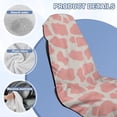 thumbnail image 4 of ZUXONGSY Car Seat Cover Towel Cow Pink Print Towel Bucket Seat Covers Wear-Resistan Auto Front seat Protector Gift for Car Outdoor Sport Activities, 4 of 8