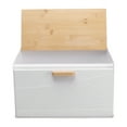 thumbnail image 1 of Kitchen Bread Box,Iron Bread Box Trapezoidal Iron Bread Box Iron Bread Box Holder Time-Tested Durability, 1 of 12