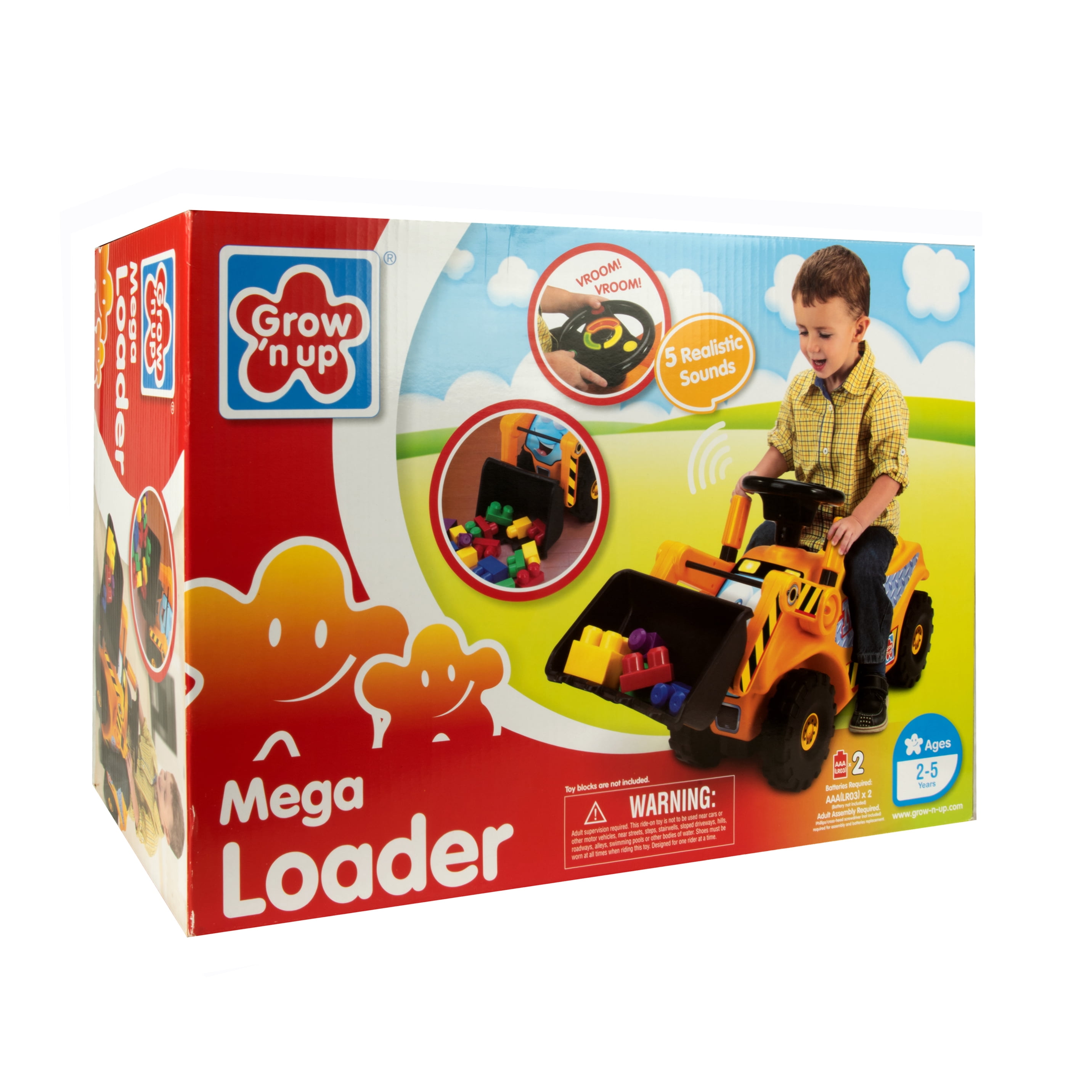 Grow 'N up 1005-06 Construction Mega Loader, Foot to Floor