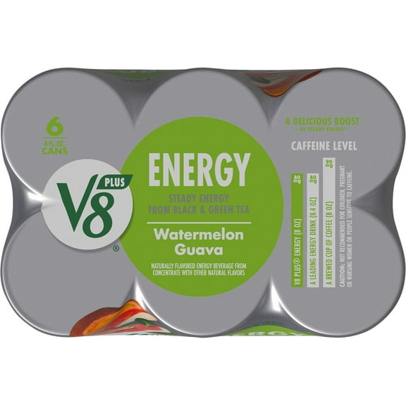 V8  Energy Watermelon Guava Juice Energy Drink Multipack - 6 pk / 8 fl oz - Pack of 2